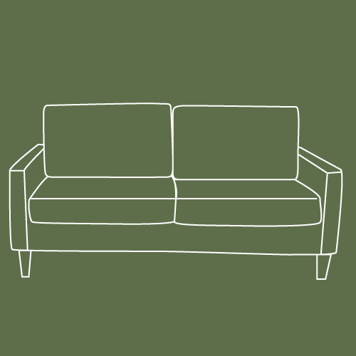 Living room interior without sofa
