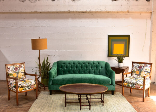 Sanchez Emerald Green Condo Sofa