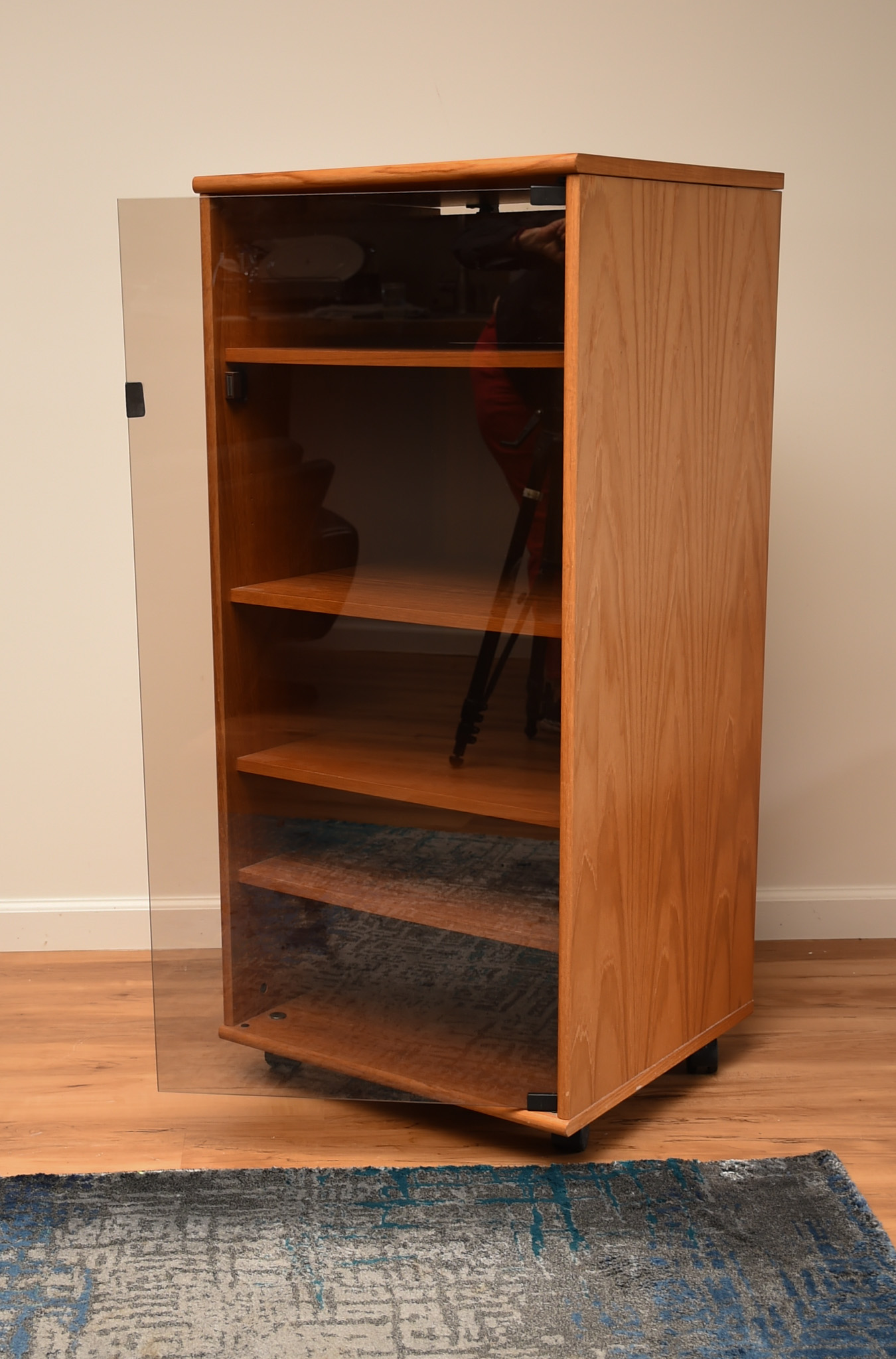 Mid Century Teak Record Cabinet