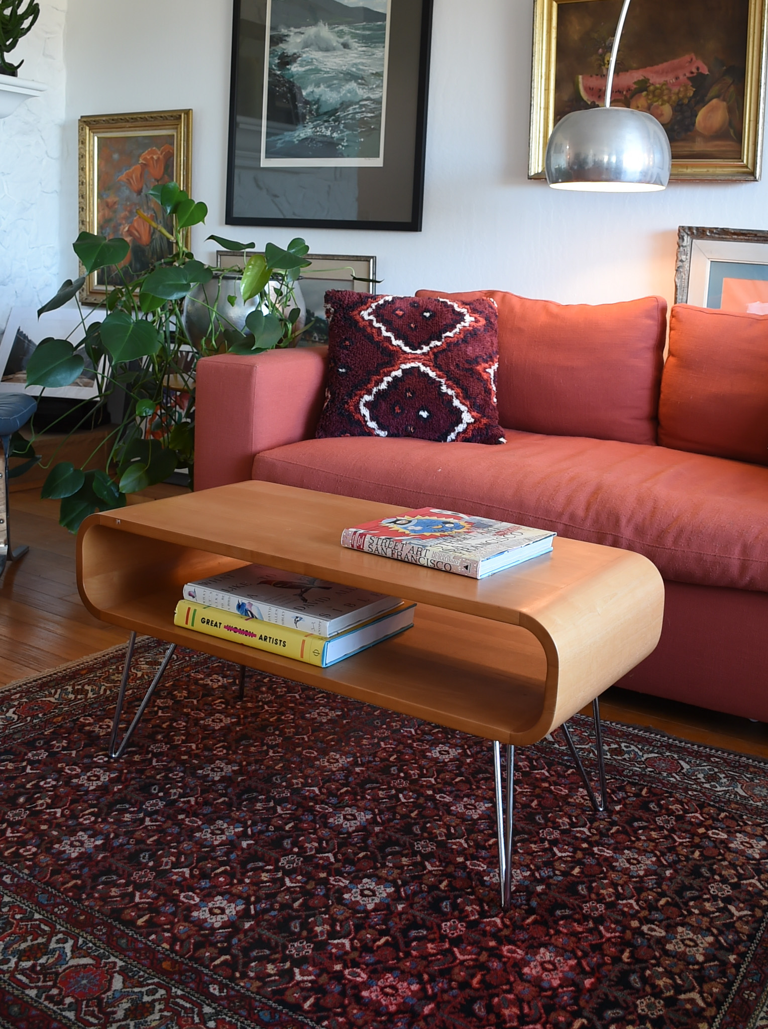 Mid Century Bentwood Blonde Coffee Table